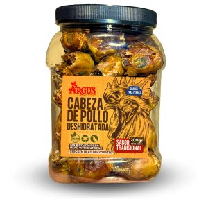 Cabecitas deshidratadas de pollo, sabor clásico, 200gr.