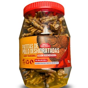 Patitas deshidratadas de pollo super big - 70 und. sabor original