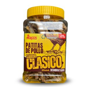 Patitas deshidratadas envasada, sabor clásico, 20und.