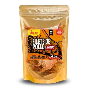 Pollo deshidratado en laminas, 90gr.